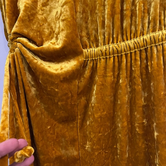 MIDI TOPSHOP VALVET DRESS - Picture 5 of 7